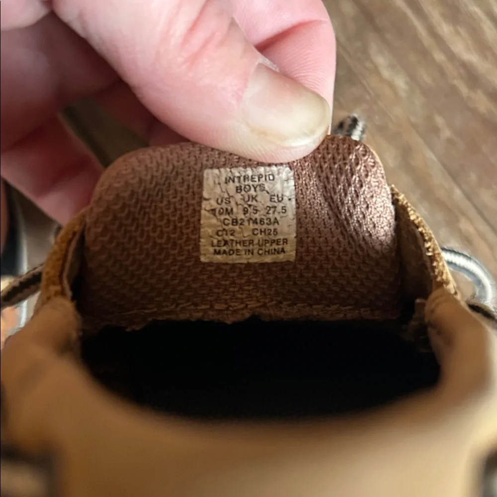 Kids Sperry tan intrepid Boat Shoes